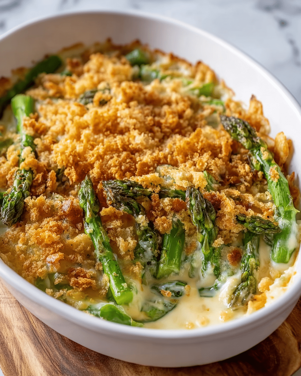 Asparagus Cracker Casserole