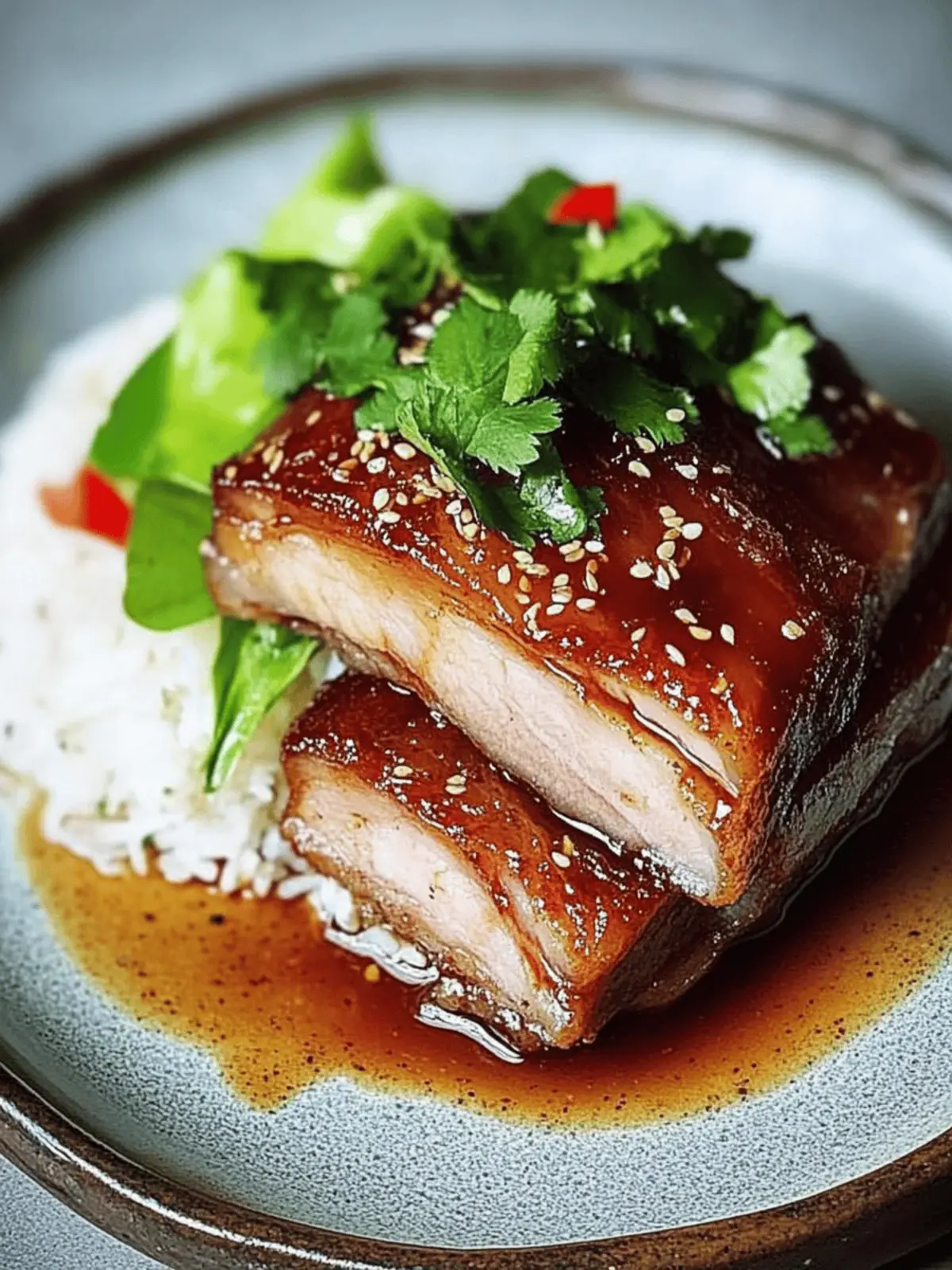 Crispy Pork Belly with Asian Style Caramel Sauce Delight 2 Crispy Pork Belly with Asian Style Caramel Sauce Delight