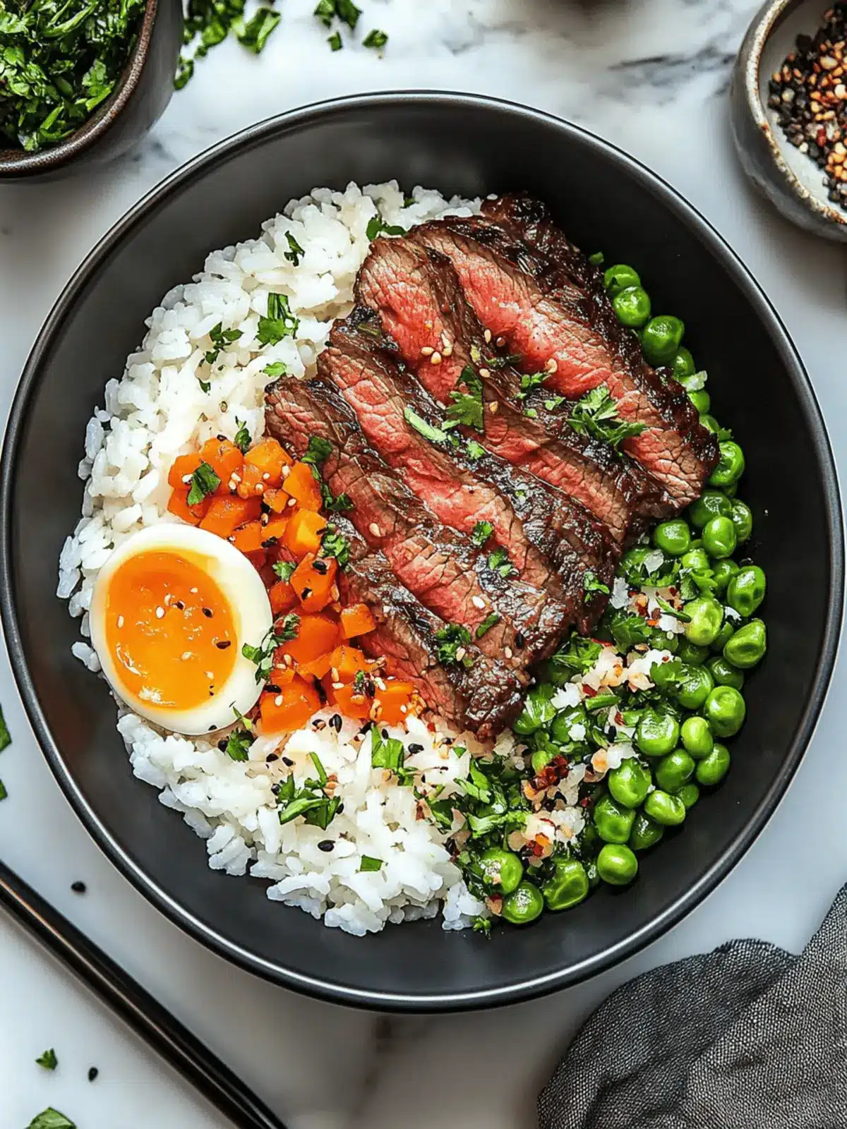 Savory Steak Rice Bowls for a Quick, Flavorful Dinner 2 Steak Rice Bowls