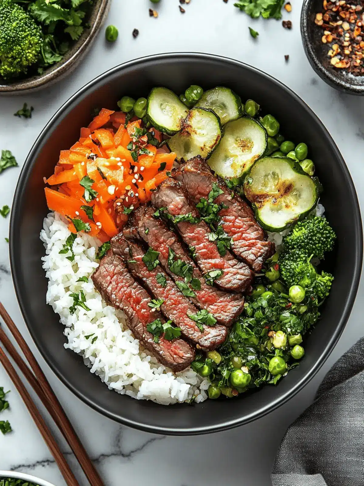 Savory Steak Rice Bowls for a Quick, Flavorful Dinner 3 Steak Rice Bowls