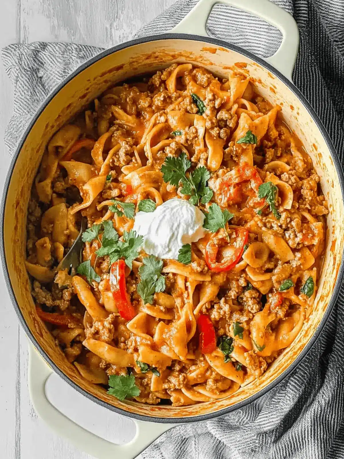 One Pot Ground Chicken Fajita Pasta for Effortless Comfort Cooking 2 One Pot Ground Chicken Fajita Pasta for Effortless Comfort Cooking