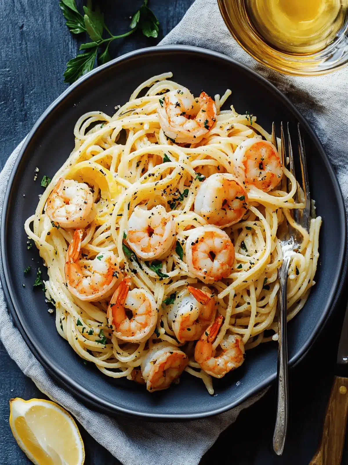 Lemon Garlic Shrimp Pasta: A Quick and Creamy Delight 2 Lemon Garlic Shrimp Pasta