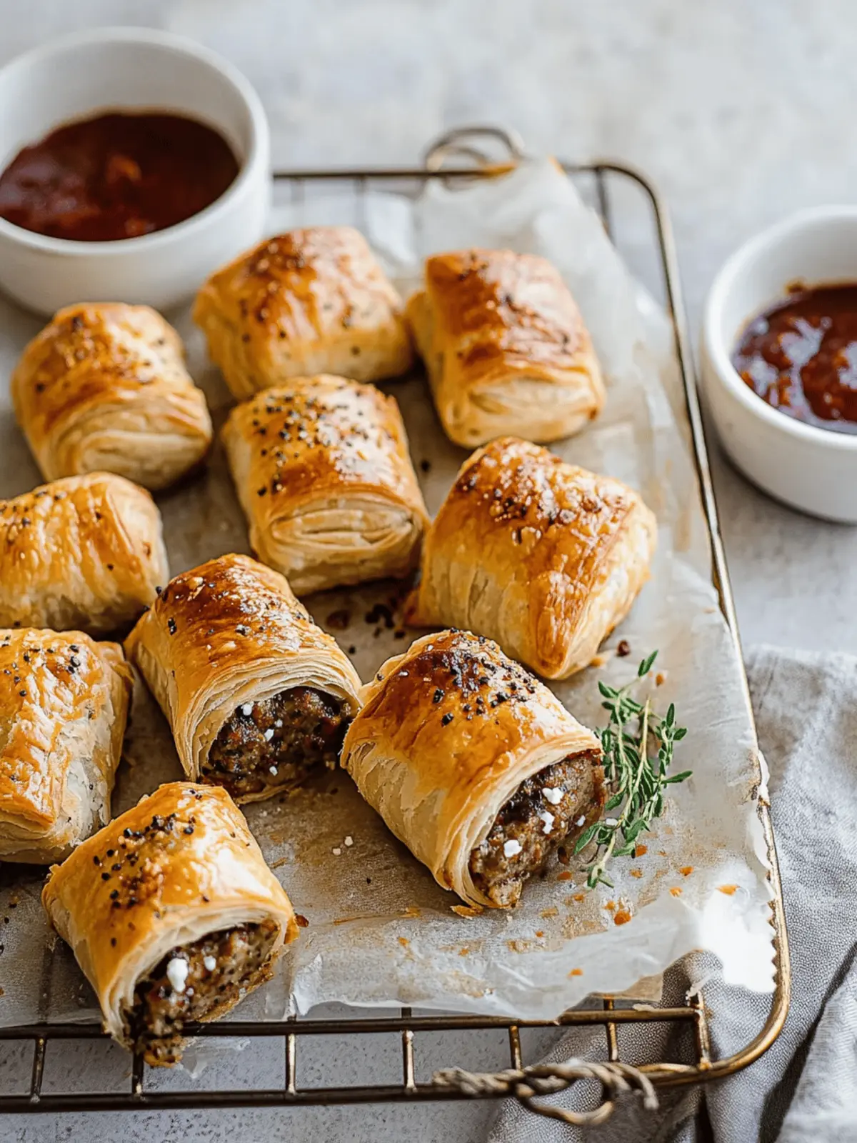 Lamb & Feta Sausage Rolls: Your New Picnic Hit 3 Lamb & Feta Sausage Rolls