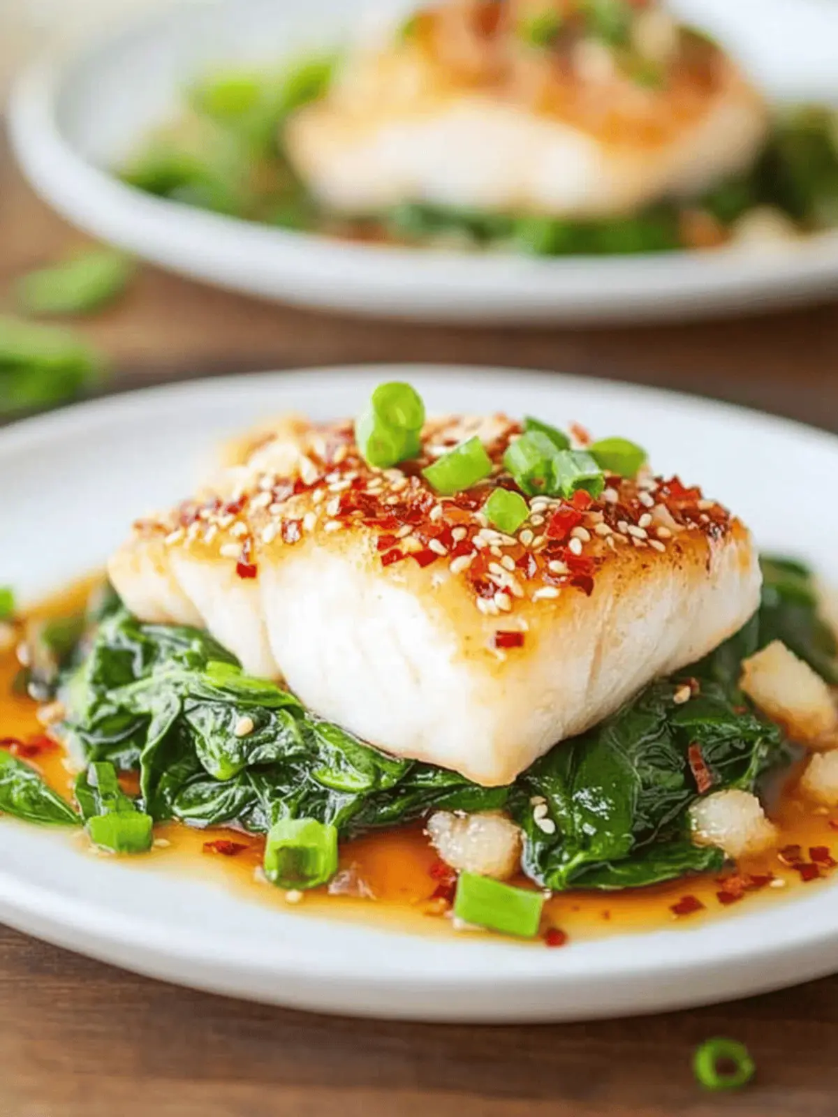 Chilean Sea Bass Recipe with Asian Glaze & Sesame Spinach Bliss 5 Chilean Sea Bass Recipe with Asian Glaze and Sesame Spinach