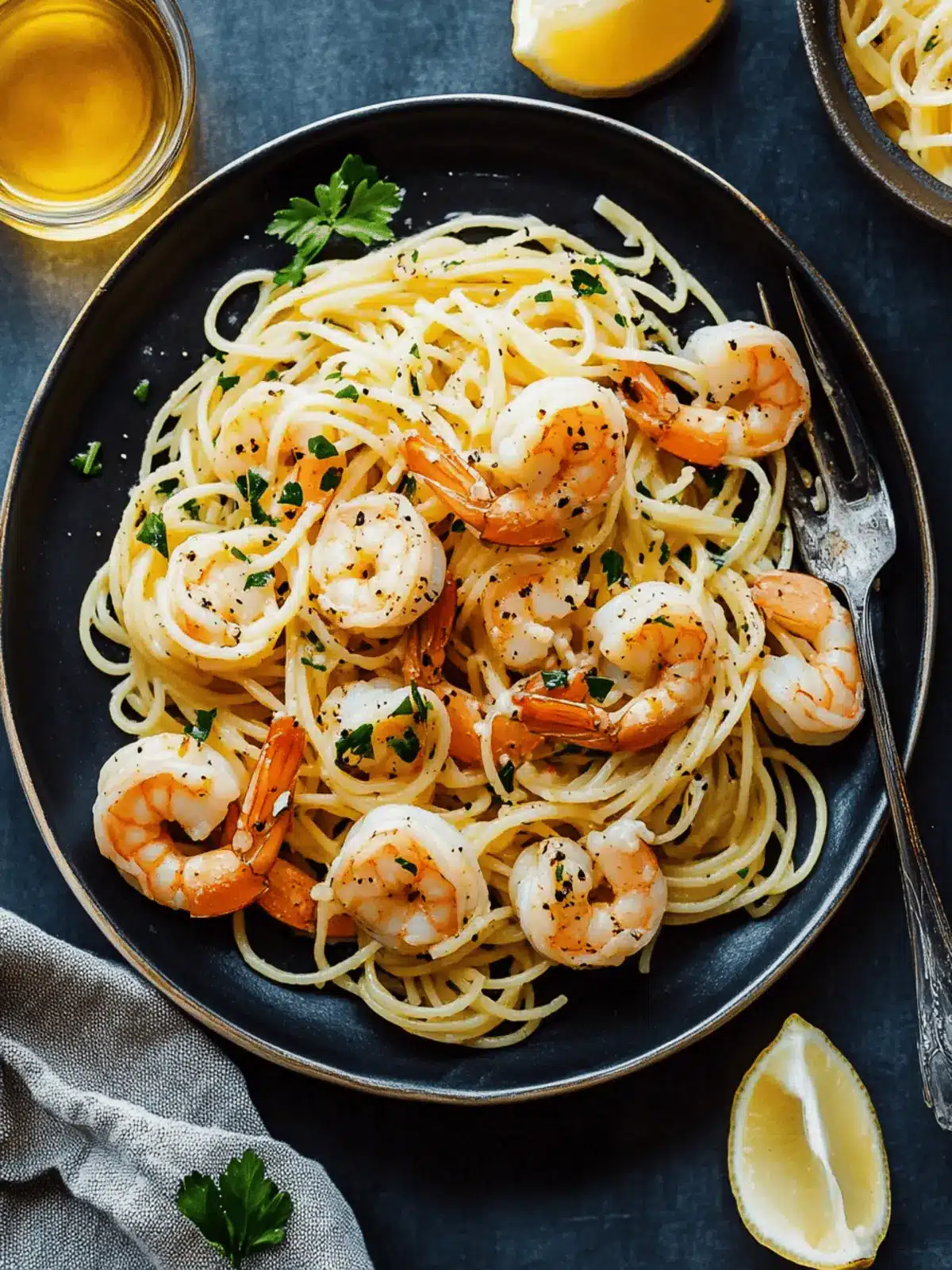 Lemon Garlic Shrimp Pasta: A Quick and Creamy Delight 3 Lemon Garlic Shrimp Pasta
