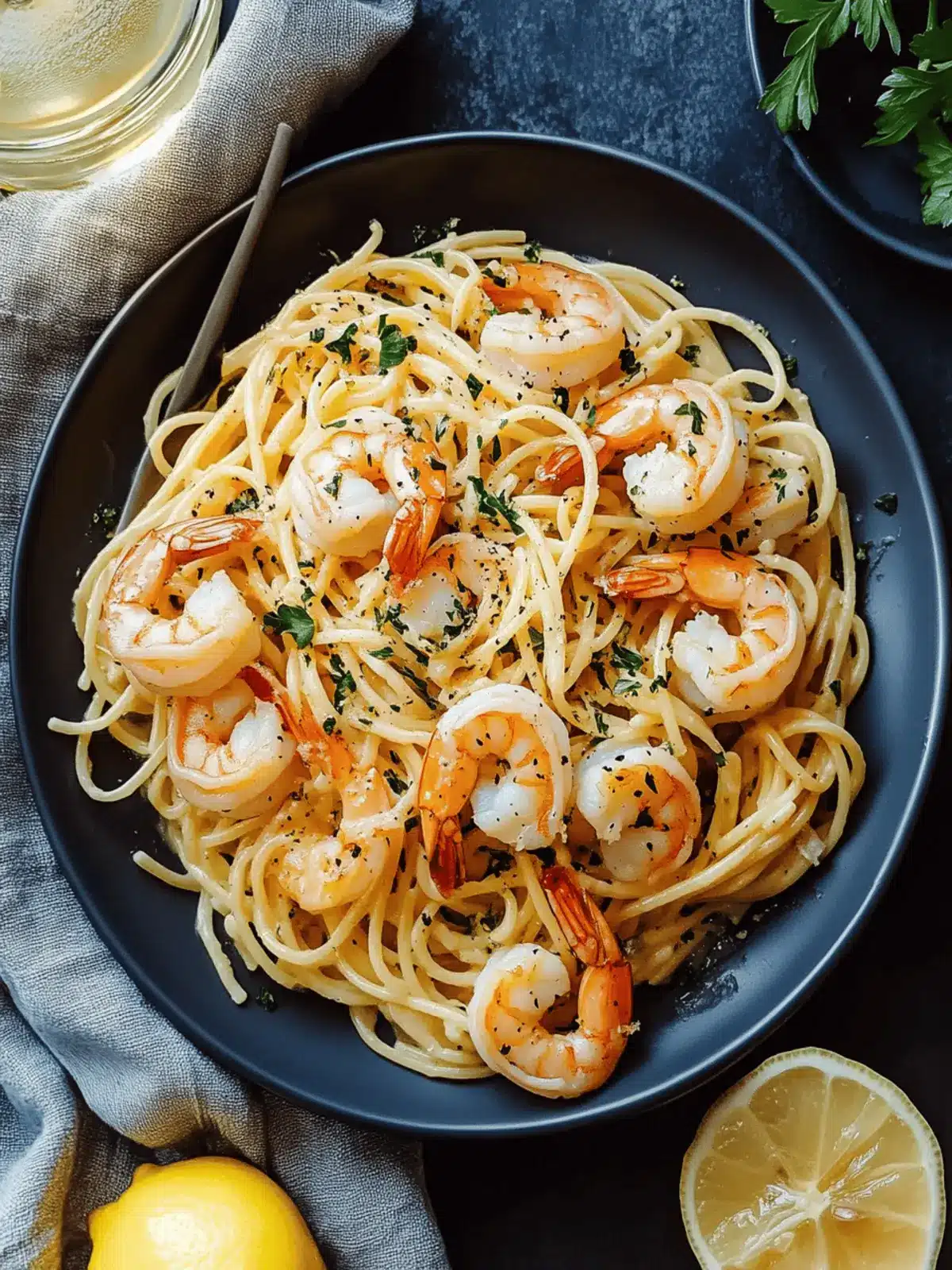 Lemon Garlic Shrimp Pasta: A Quick and Creamy Delight 4 Lemon Garlic Shrimp Pasta