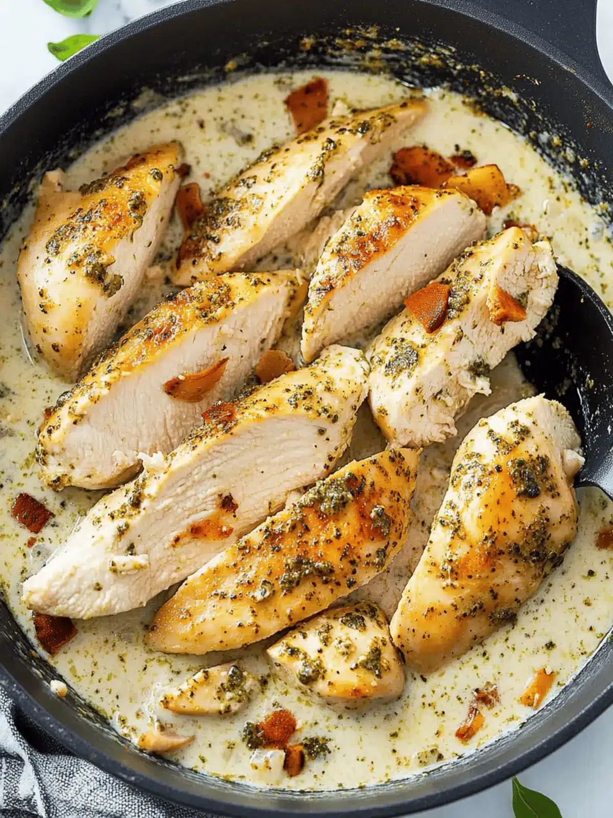 Creamy Garlic Pesto Chicken: Your New Weeknight Favorite 3 Creamy Garlic Pesto Chicken