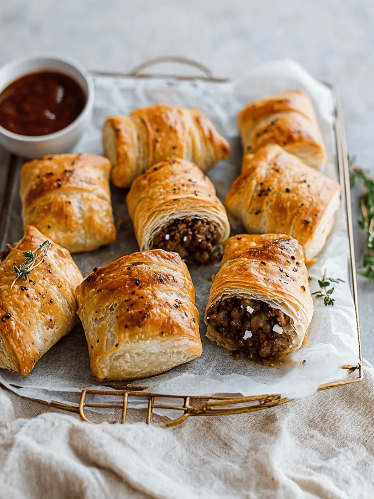 Lamb & Feta Sausage Rolls: Your New Picnic Hit 4 Lamb & Feta Sausage Rolls