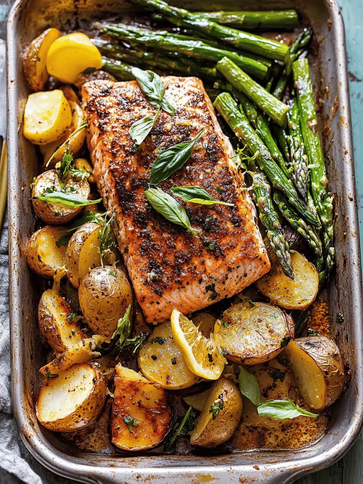 Lemon Brown Butter Salmon with Parmesan Asparagus Delight 4 Lemon Brown Butter Salmon and Potatoes with Parmesan Asparagus