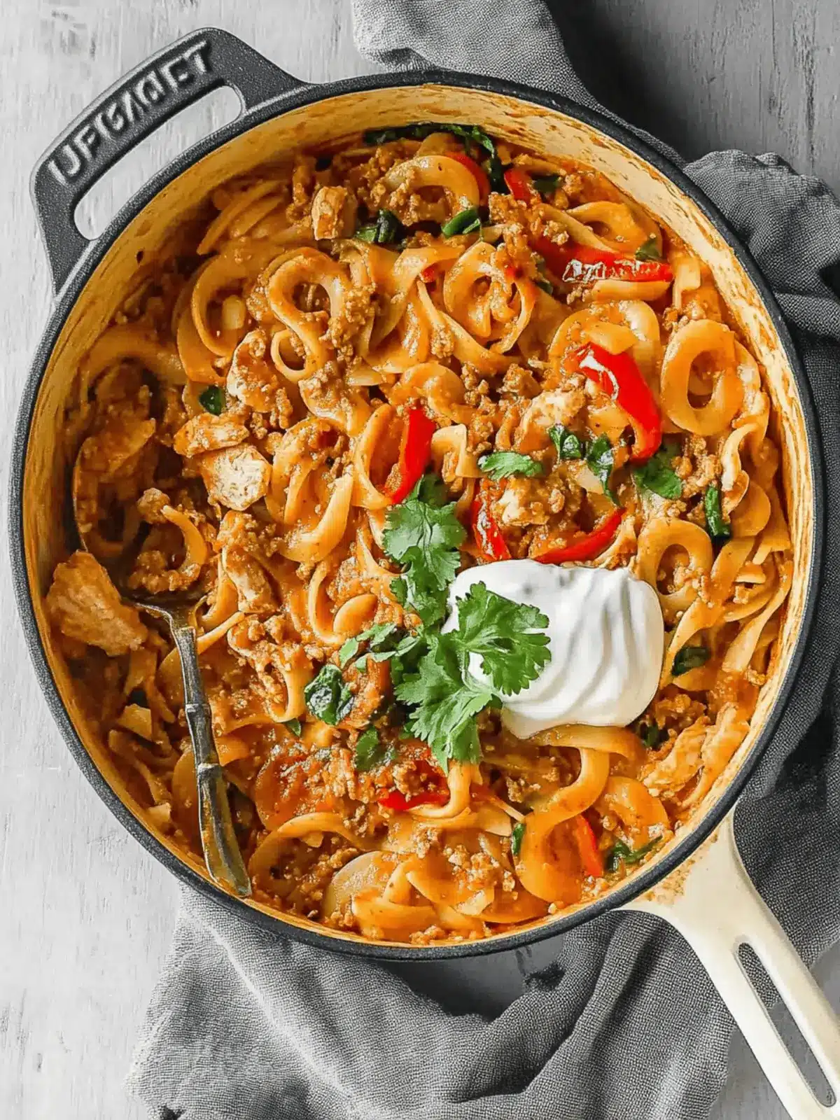 One Pot Ground Chicken Fajita Pasta for Effortless Comfort Cooking 5 One Pot Ground Chicken Fajita Pasta