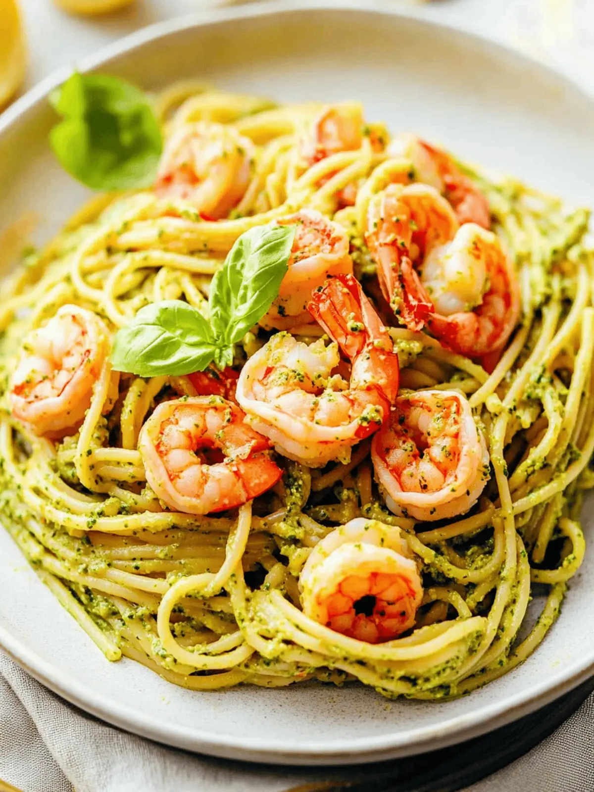 25-Minute Shrimp Pesto Pasta for a Flavor-Packed Weeknight Dinner 2 25-Minute Shrimp Pesto Pasta