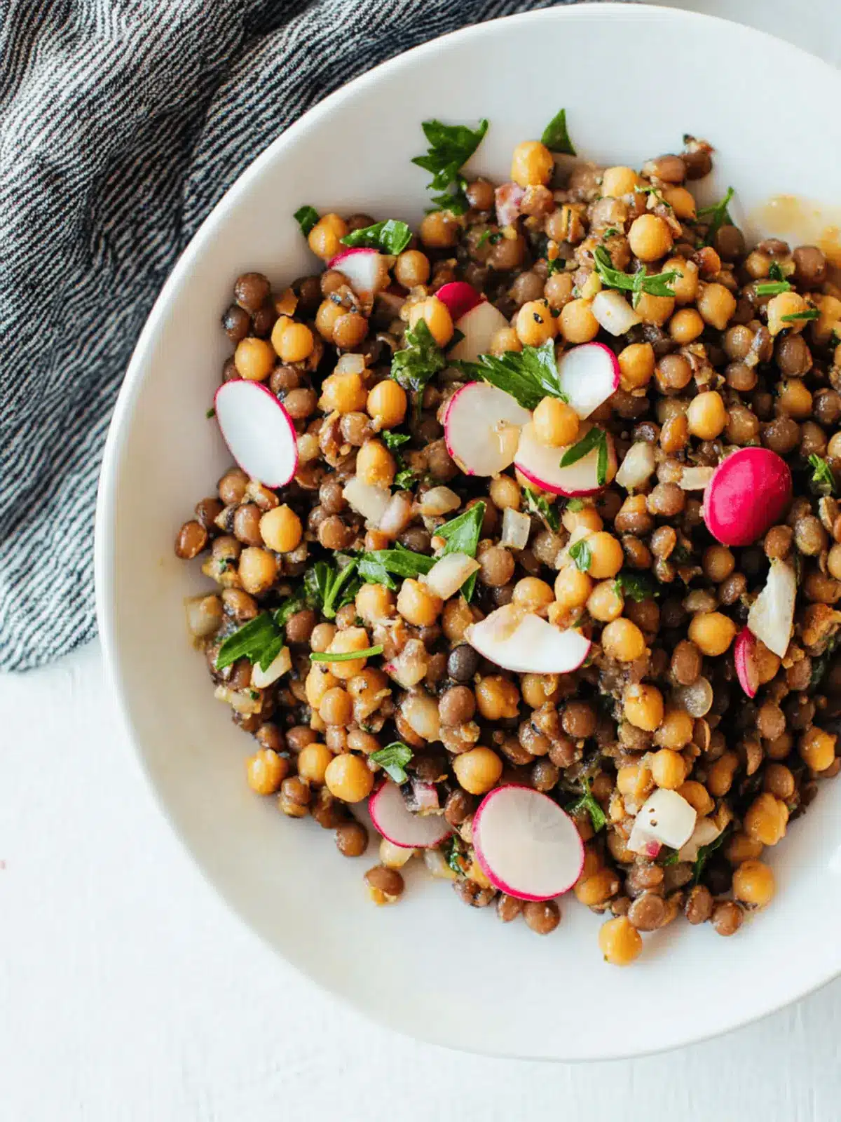 Lemony Lentil and Chickpea Salad with Radish and Herbs Delight 5 Lemony Lentil and Chickpea Salad with Radish and Herbs