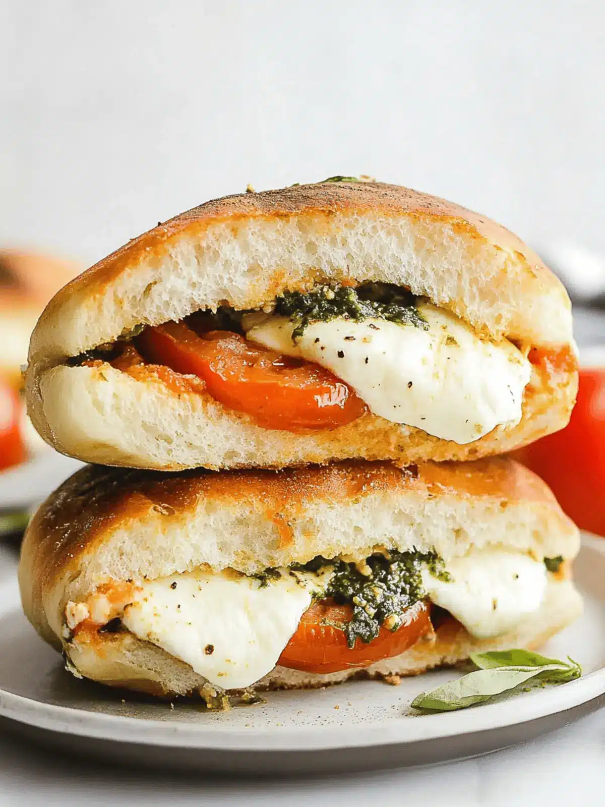 Irresistible Tomato Mozzarella Panini: Quick Vegetarian Bliss 5 Tomato Mozzarella Panini