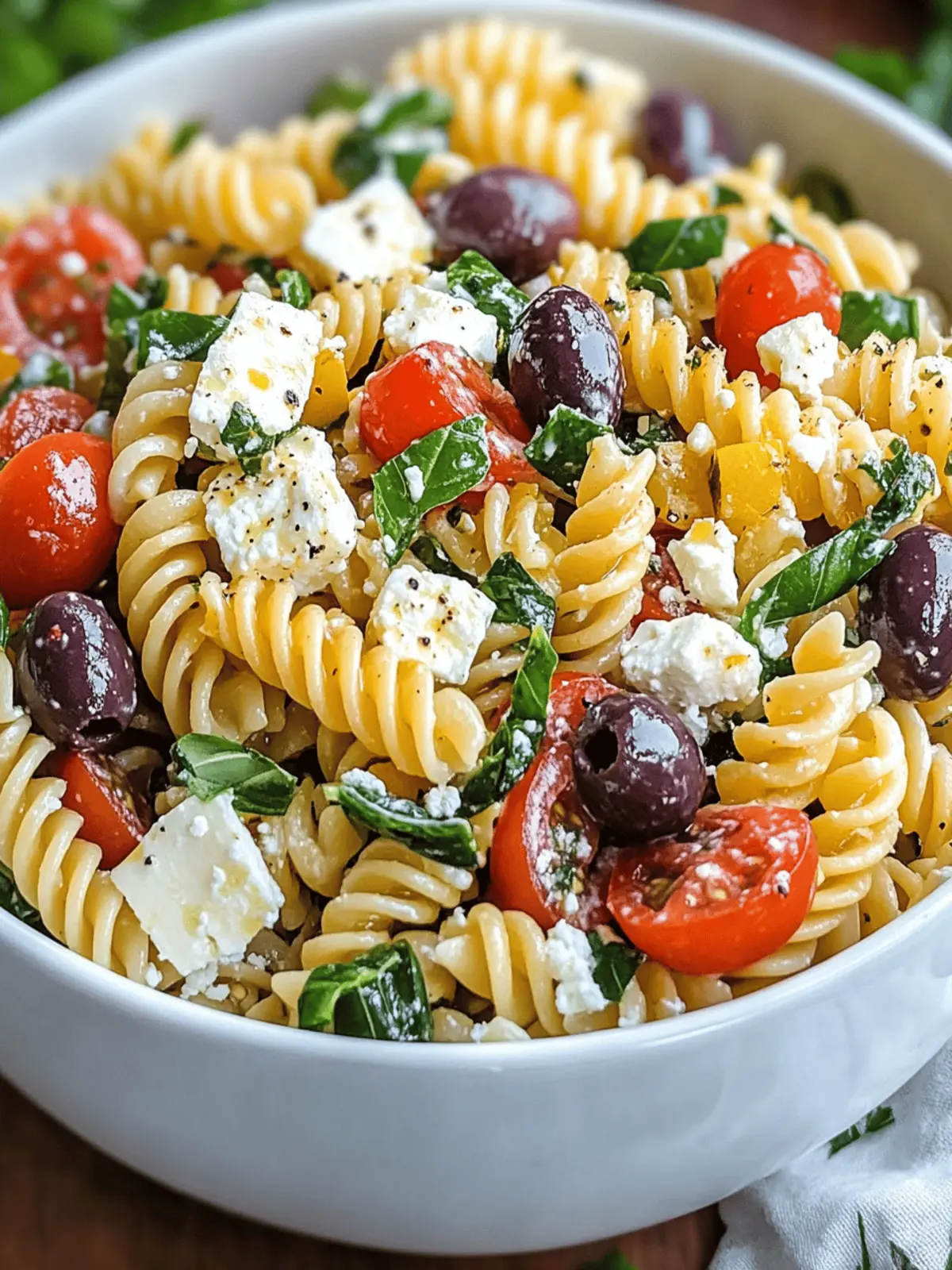 Greek Pasta Salad Recipe with Feta and Olives: Fresh & Easy 5 Greek Pasta Salad Recipe with Feta and Olives