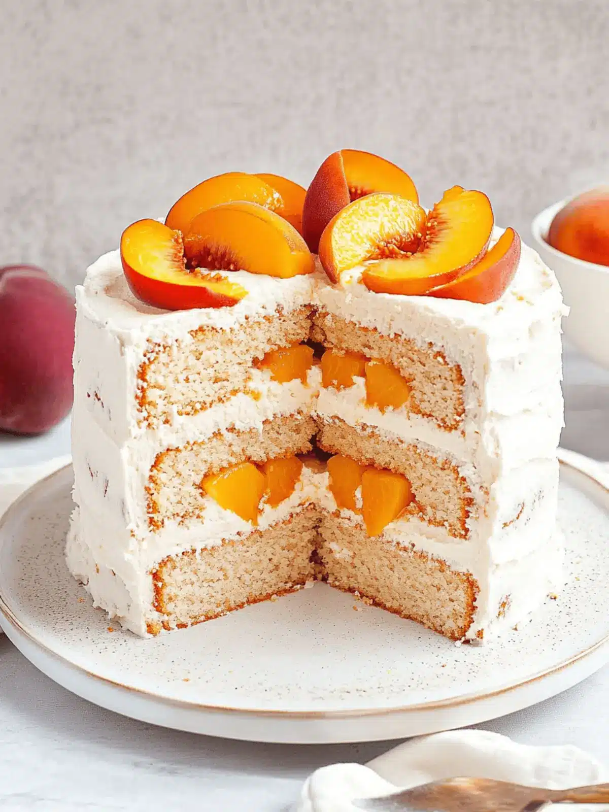 Delicious Gluten-Free Peach Cake That's Dairy-Free Delight 2 Gluten-Free Peach Cake (Dairy-Free)
