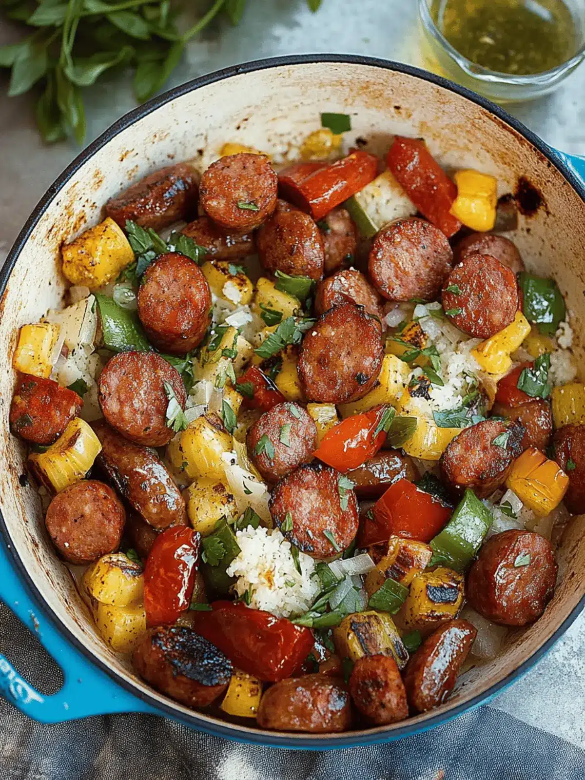 Savor Our Summer Sausage Skillet with Andouille Sausage Today 2 Summer Sausage Skillet with Andouille Sausage