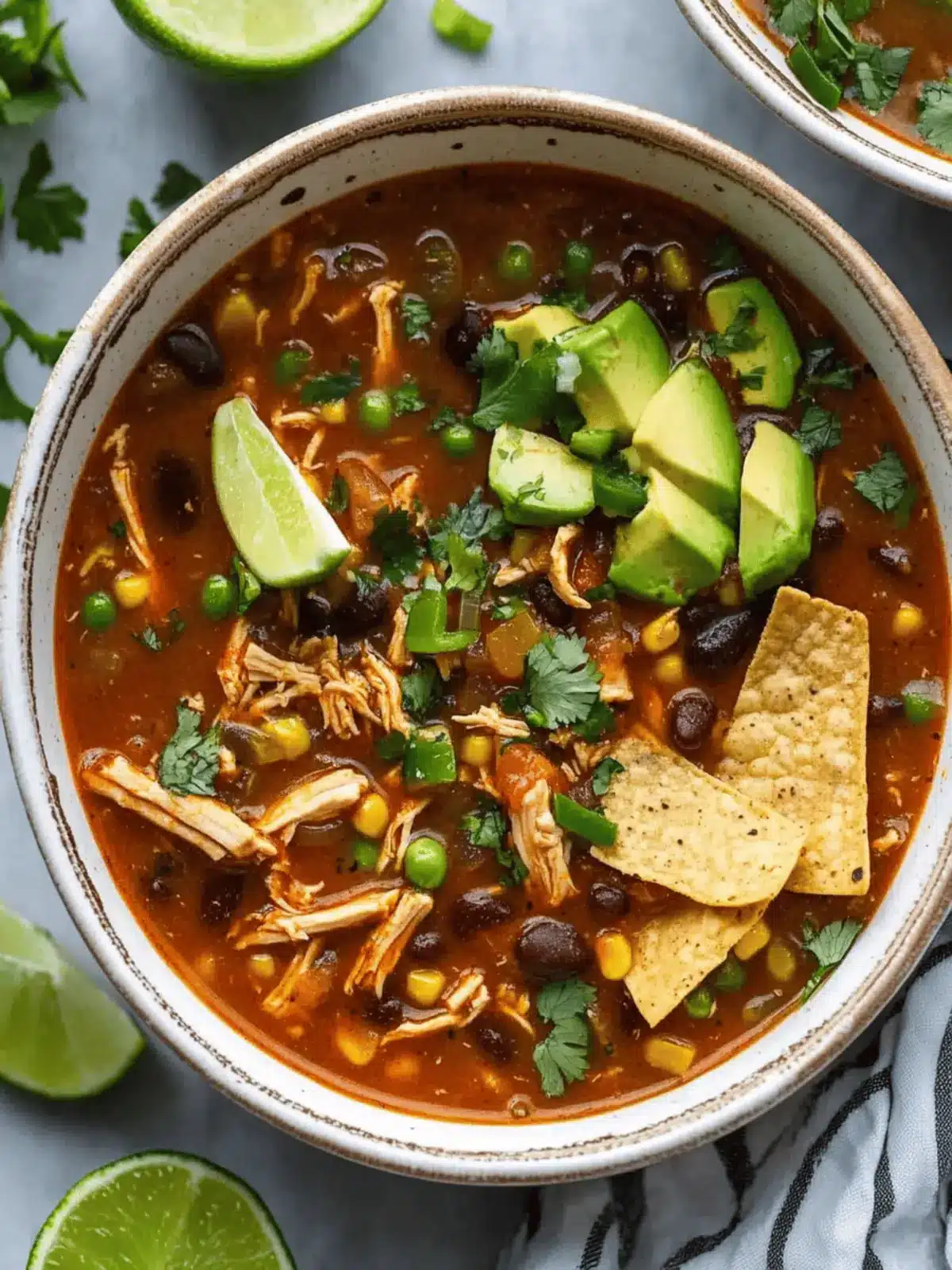Cozy Up with Crockpot Chicken Enchilada Soup Delight 4 Crockpot Chicken Enchilada Soup