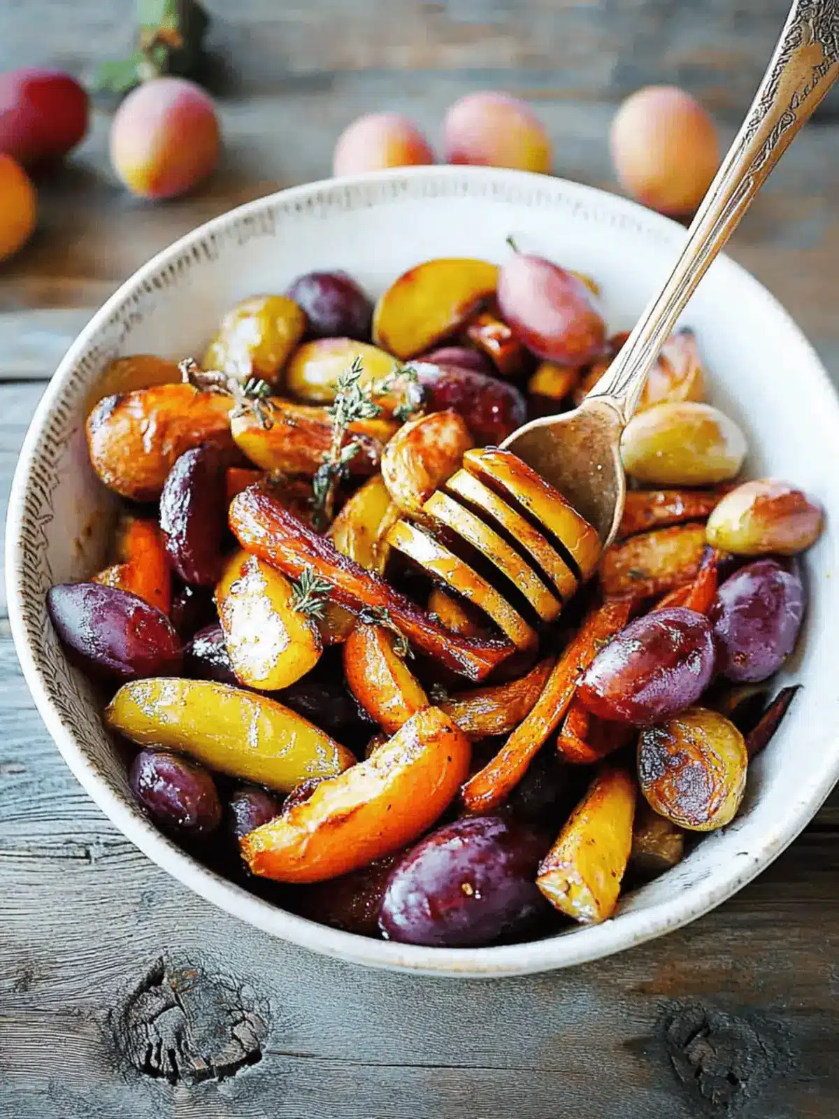 Roasted Veggies with Grapes and Honey for a Sweet Surprise 3 Roasted Veggies with Grapes and Honey
