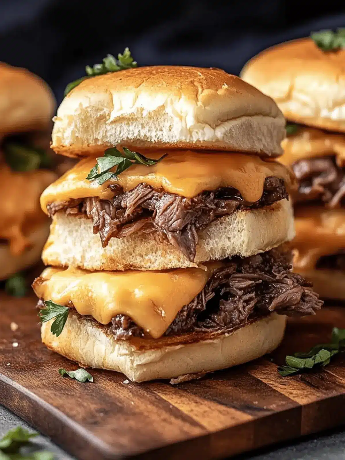 Savory Roast Beef and Cheddar Sliders for Effortless Entertaining 3 Roast Beef and Cheddar Sliders