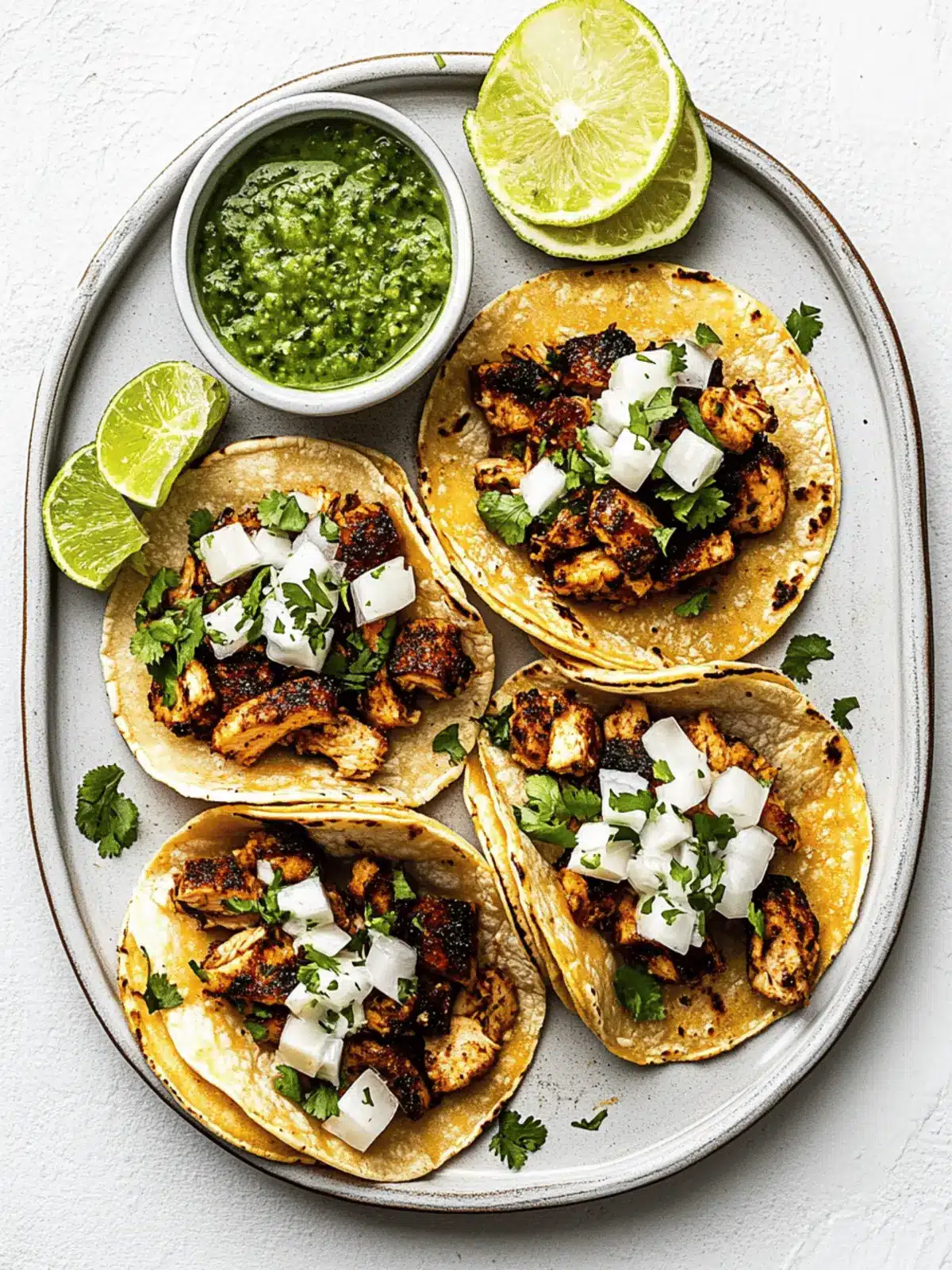 Irresistible Chicken Street Tacos: Quick and Flavorful Feast 4 Chicken Street Tacos