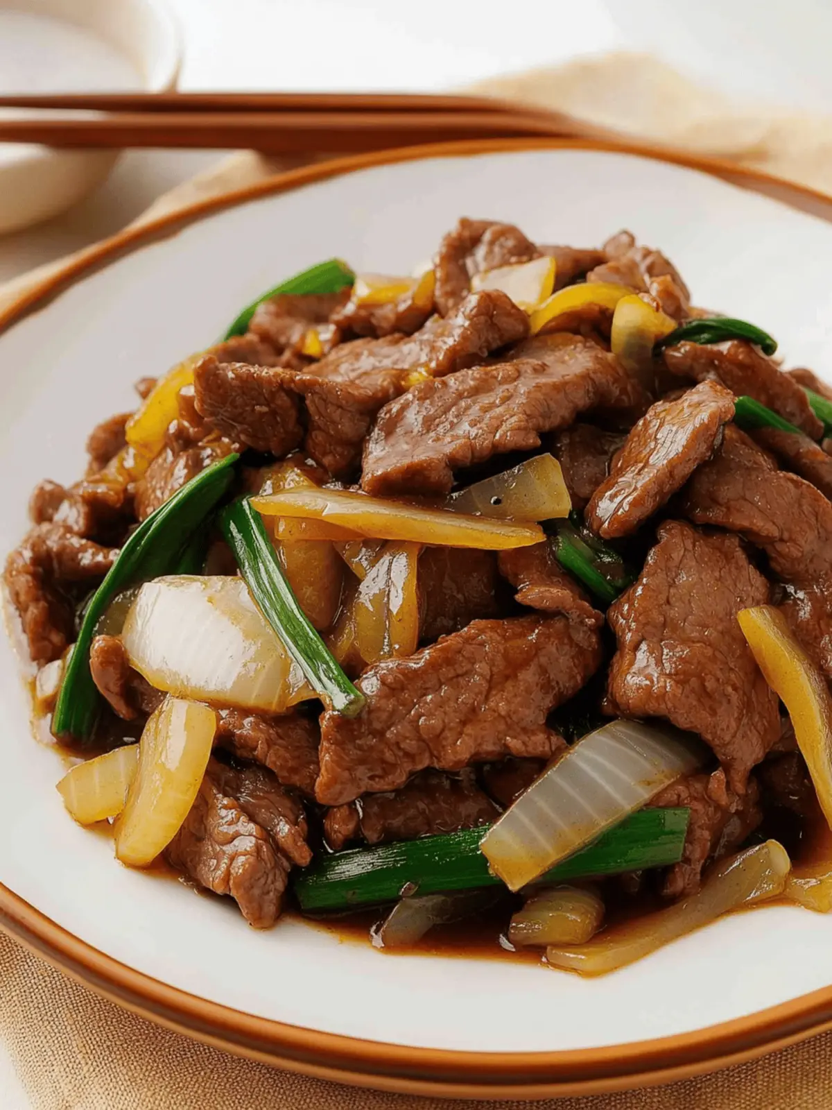 Sizzling Beef and Onion Stir Fry for Quick Dinner Bliss 4 Beef and Onion Stir Fry