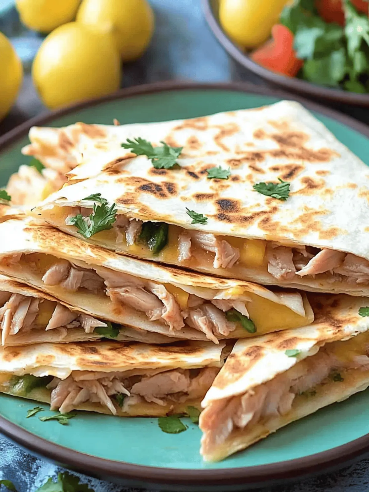 Quick Tuna Quesadilla: Flavorful Family Meal in 15 Minutes 4 Tuna Quesadilla