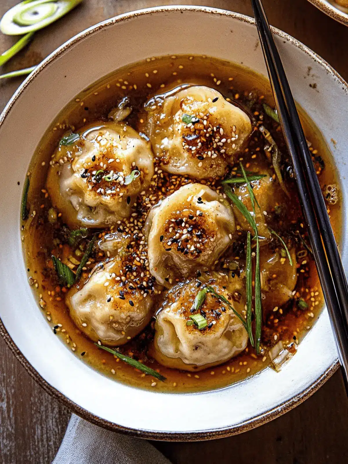 Chili Crisp Butternut Squash Dumplings with Ginger Soy Broth 3 Chili Crisp Butternut Squash Dumplings in Ginger Soy Broth
