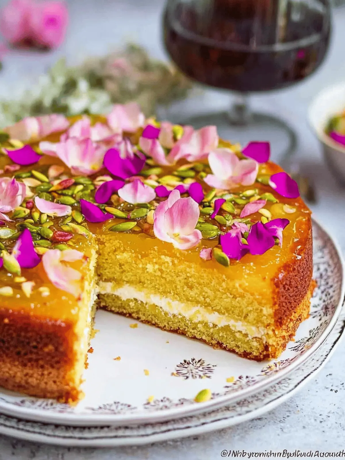 Heavenly Persian Love Cake with Floral Flavors 4 Persian Love Cake
