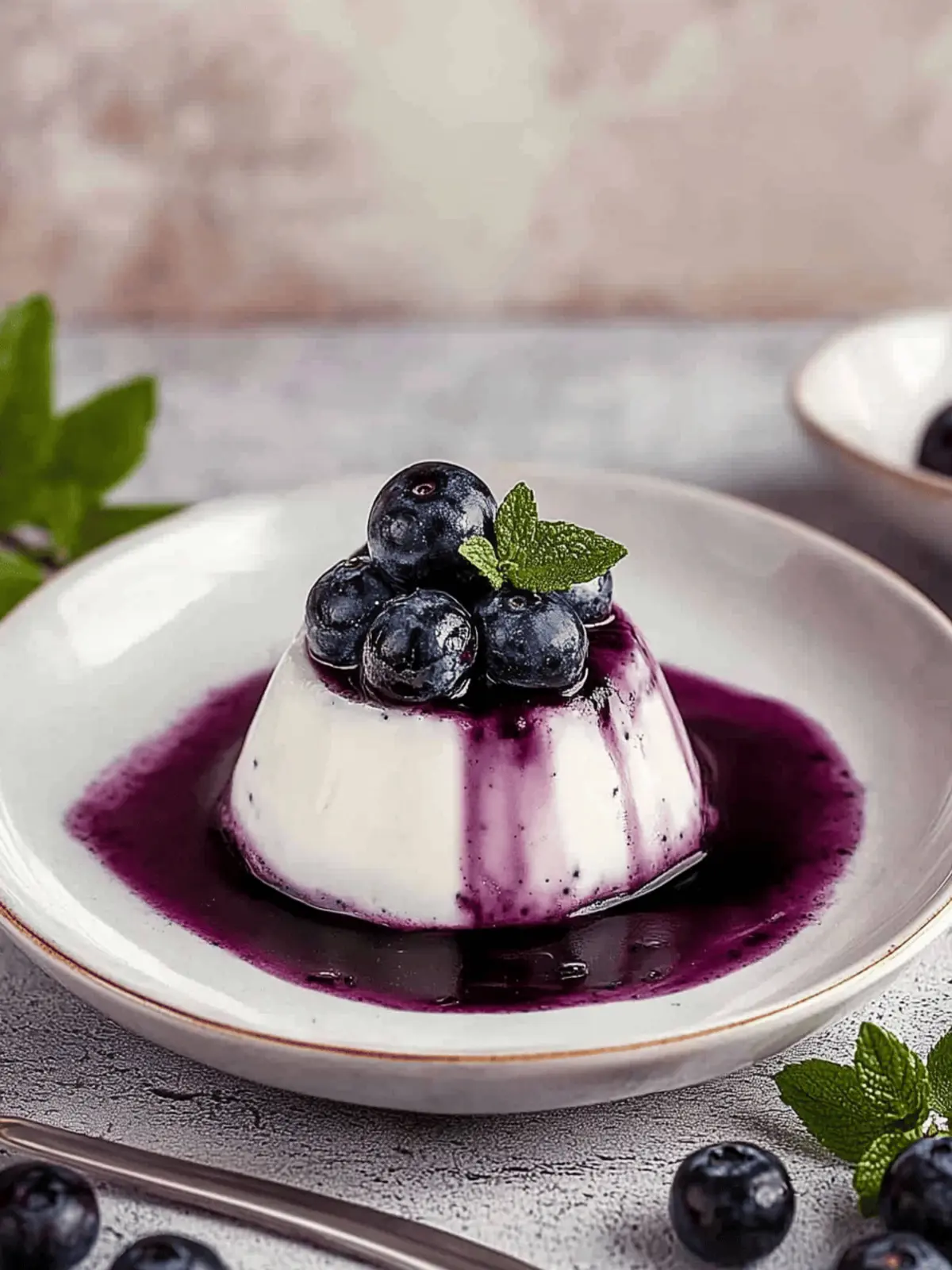 Classic Easy Vanilla Panna Cotta with Blueberry Compote Delight 2 Classic Easy Vanilla Panna Cotta with Blueberry Compote