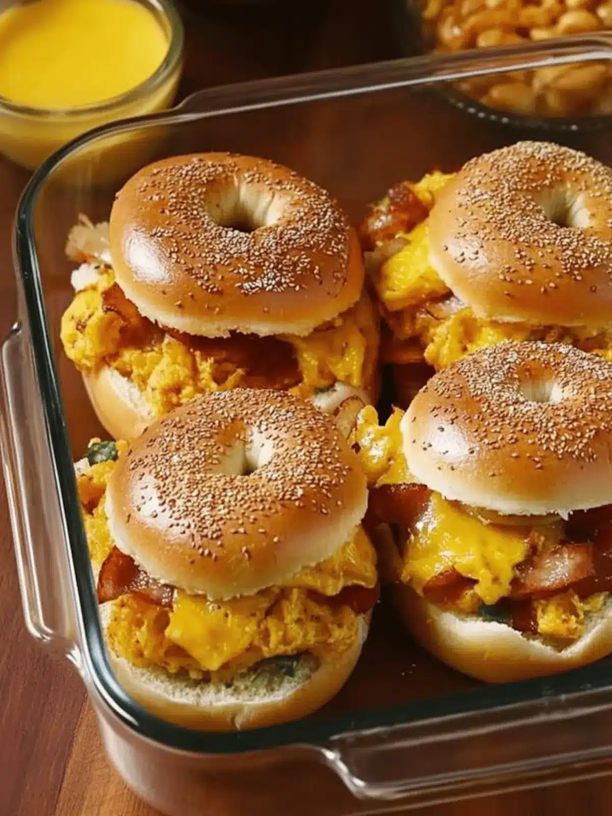 Savory Bagel Breakfast Sliders Perfect for Quick Mornings 3 Bagel Breakfast Sliders