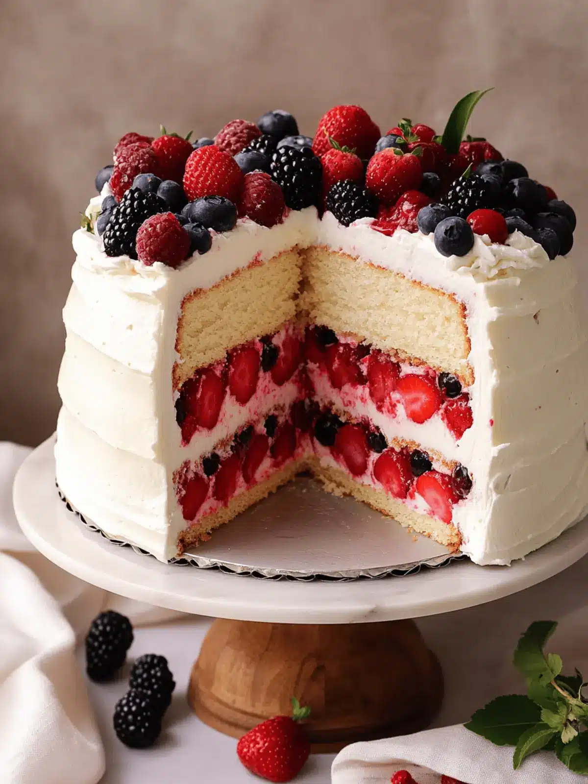 Delicious Berry Chantilly Cake That's Perfect for Summer Celebrations 2 Berry Chantilly Cake