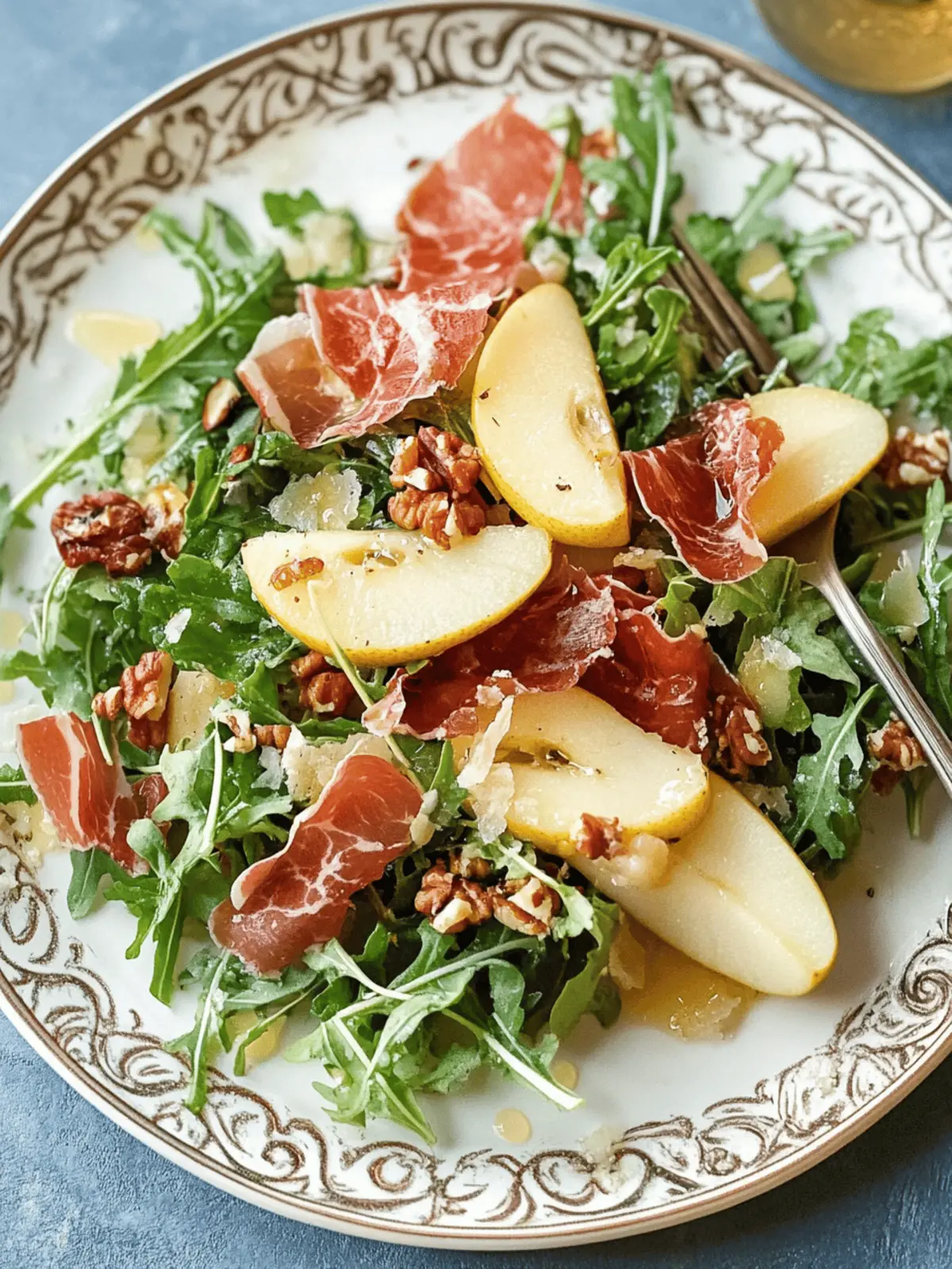 Delicious Pear and Prosciutto Salad for Effortless Entertaining 3 Pear and Prosciutto Salad