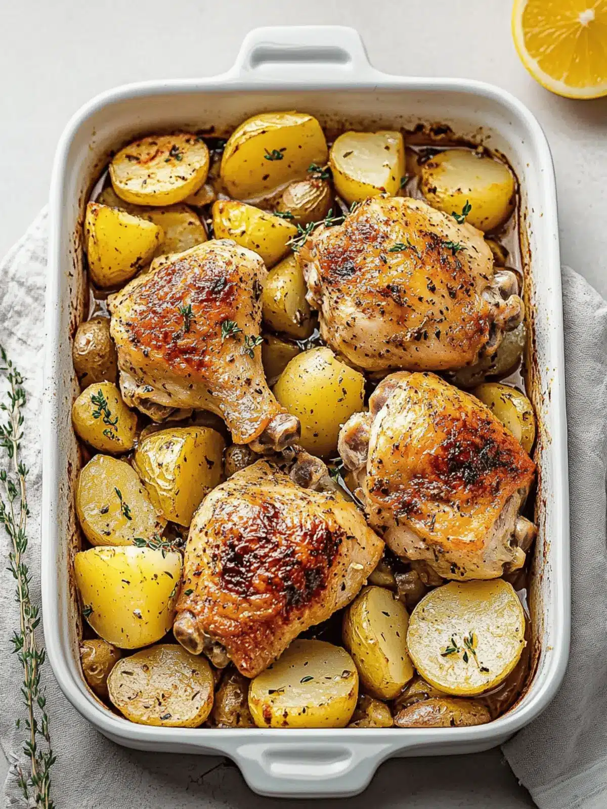 Greek Chicken and Potatoes: A Zesty One-Pan Wonder 4 Greek Chicken and Potatoes