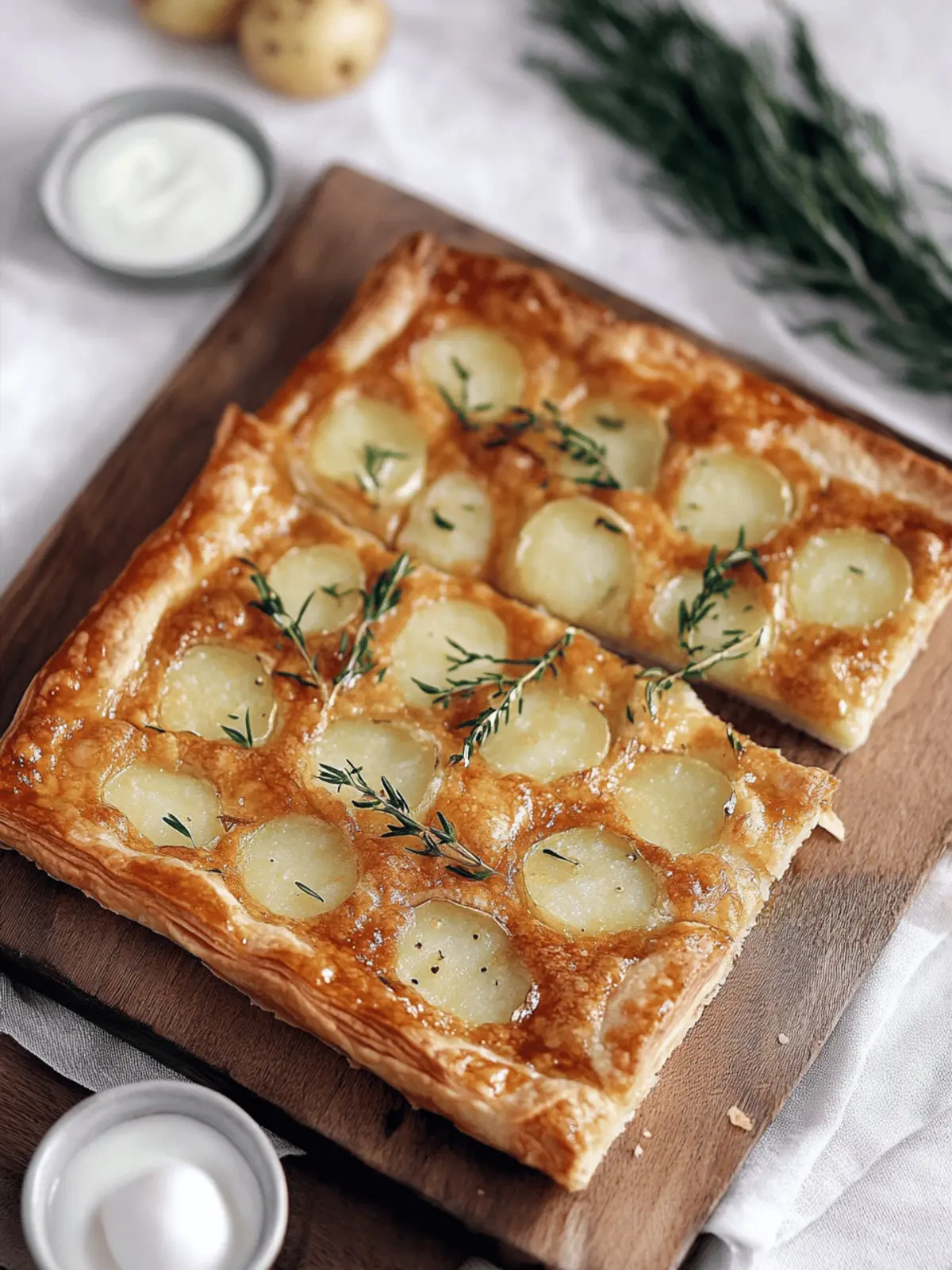 Savory Puff Pastry Potato Tart with Fresh Herb Twist 5 Puff Pastry Potato Tart