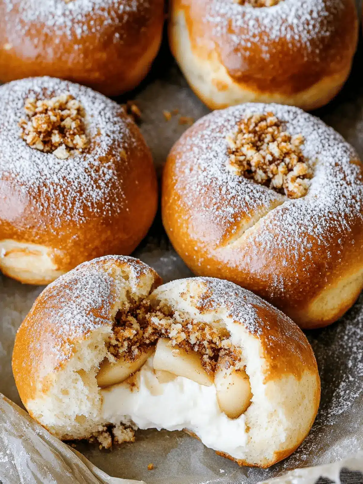 Apple Cheesecake Brioche Buns: Your New Favorite Fall Treat 4 Apple Cheesecake Brioche Buns