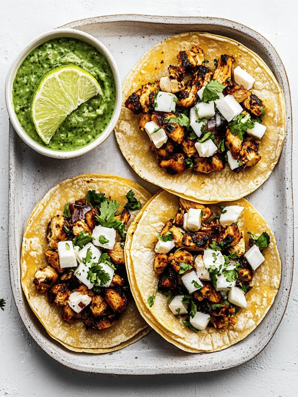 Irresistible Chicken Street Tacos: Quick and Flavorful Feast 3 Chicken Street Tacos
