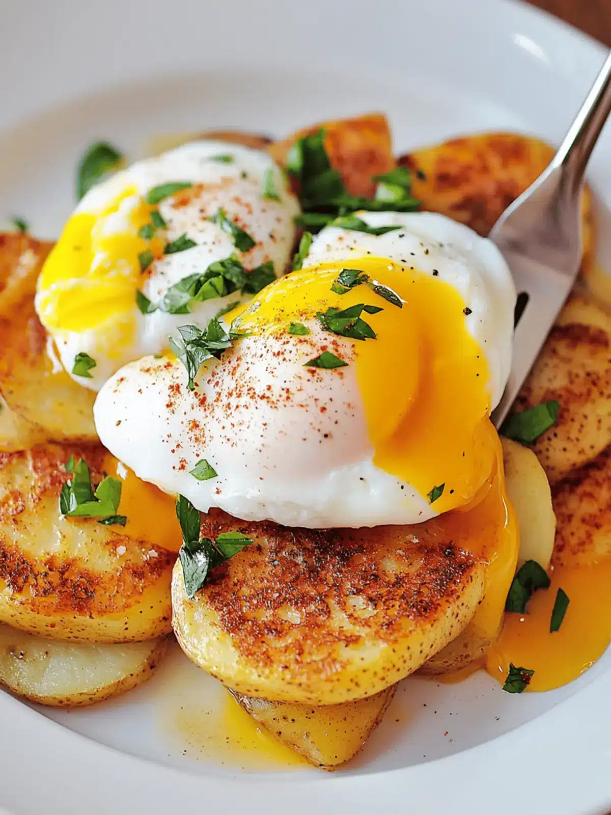Spanish Poached Eggs with Paprika Potatoes for a Cozy Breakfast 3 Spanish Poached Eggs with Paprika Potatoes