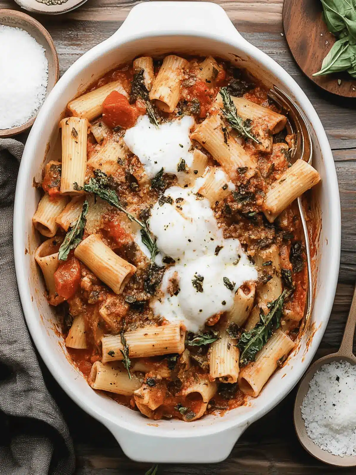 Spicy Rigatoni Bake with Sausage and Melty Mozzarella Delight 3 Spicy Rigatoni