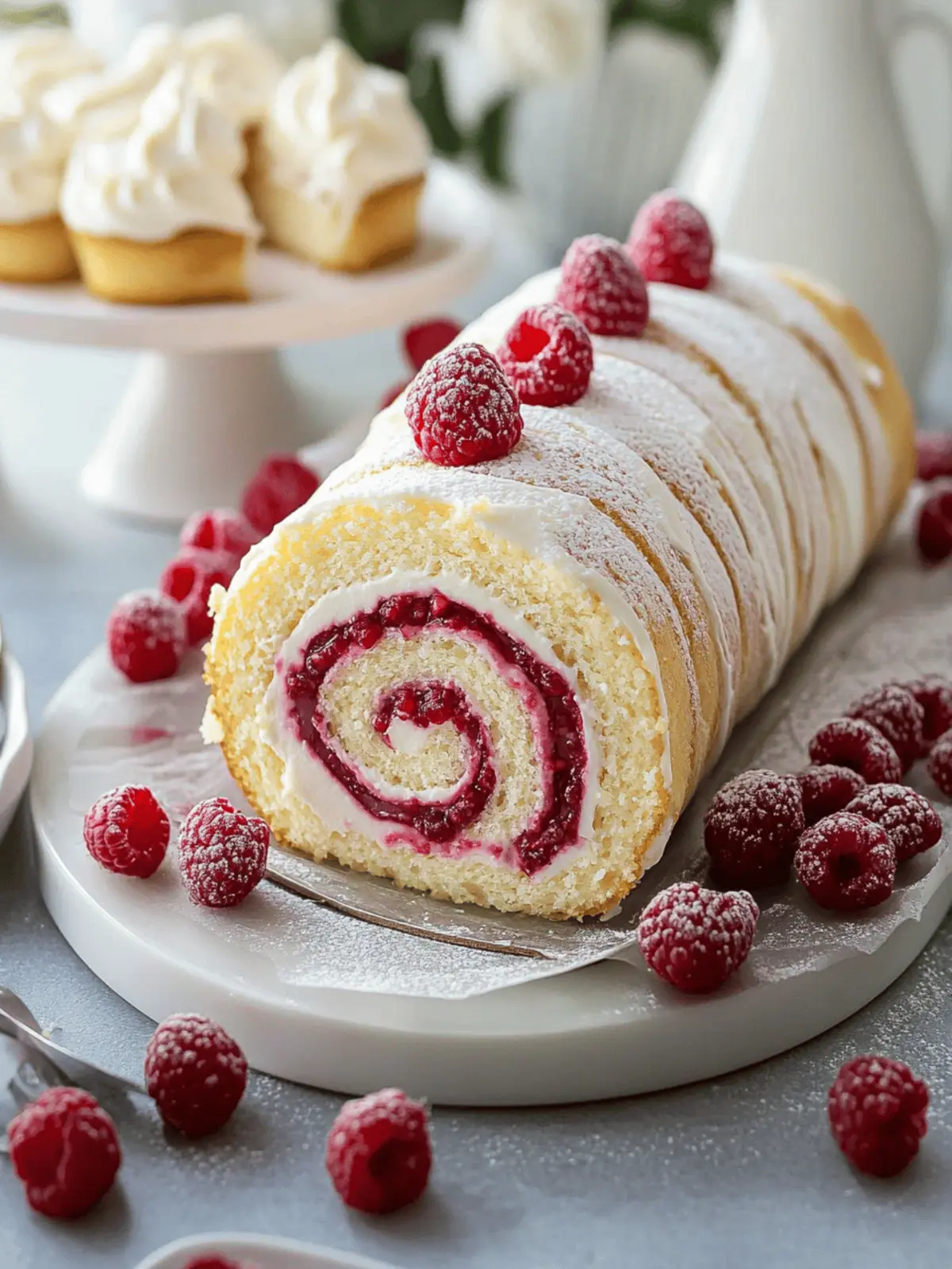 Raspberry White Chocolate Cake Roll: A Delightful Showstopper 2 Raspberry White Chocolate Cake Roll