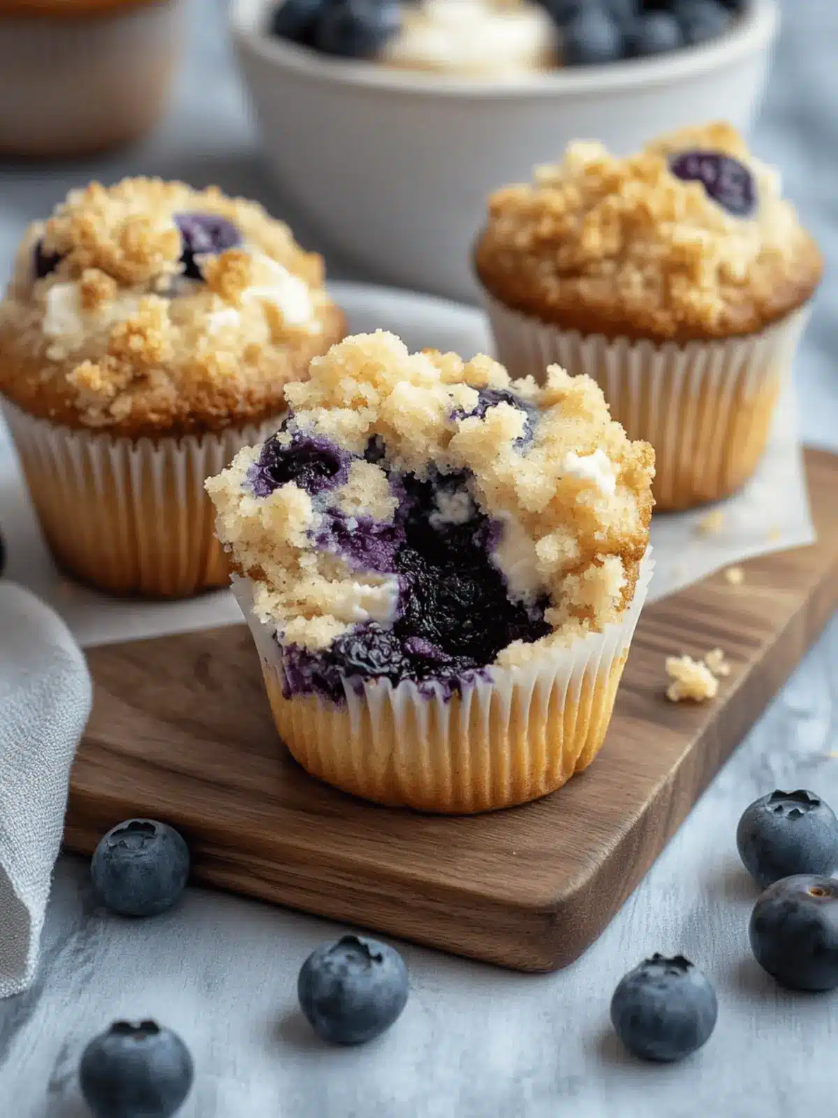 Blueberry Cheesecake Crumble Muffins for a Sweet Morning Boost 2 Blueberry Cheesecake Crumble Muffins