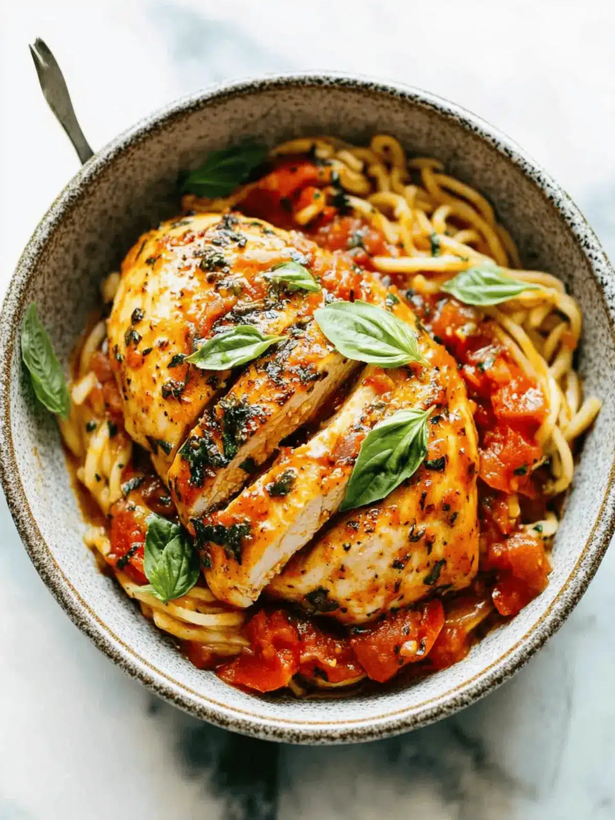 Savory Garlic Basil Chicken with Tomato Butter Sauce Delight 5 Garlic Basil Chicken with Tomato Butter Sauce
