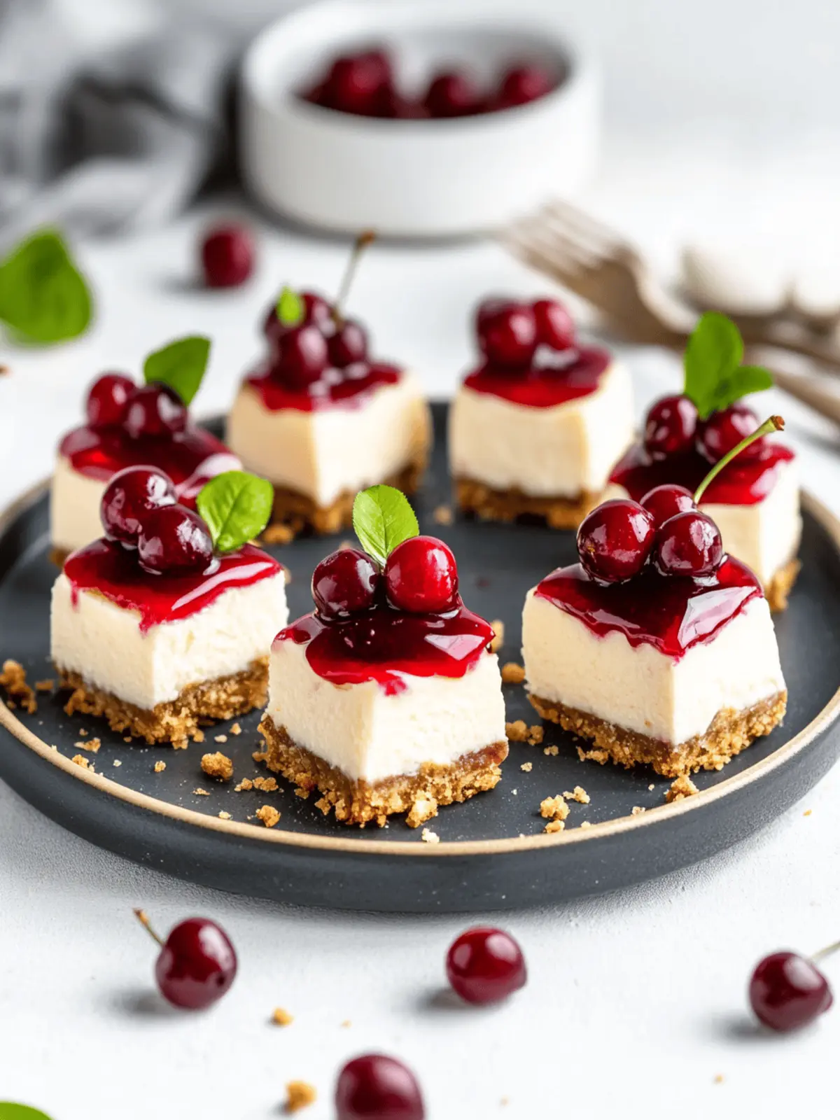 Vegan Cherry Cheesecake Bites That Will Wow Your Taste Buds 3 Cherry Cheesecake Bites