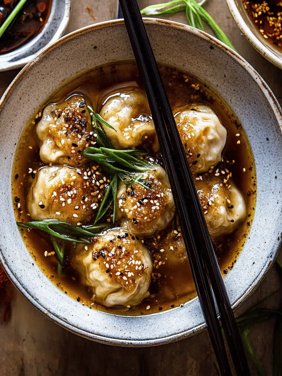 Chili Crisp Butternut Squash Dumplings with Ginger Soy Broth 5 Chili Crisp Butternut Squash Dumplings in Ginger Soy Broth