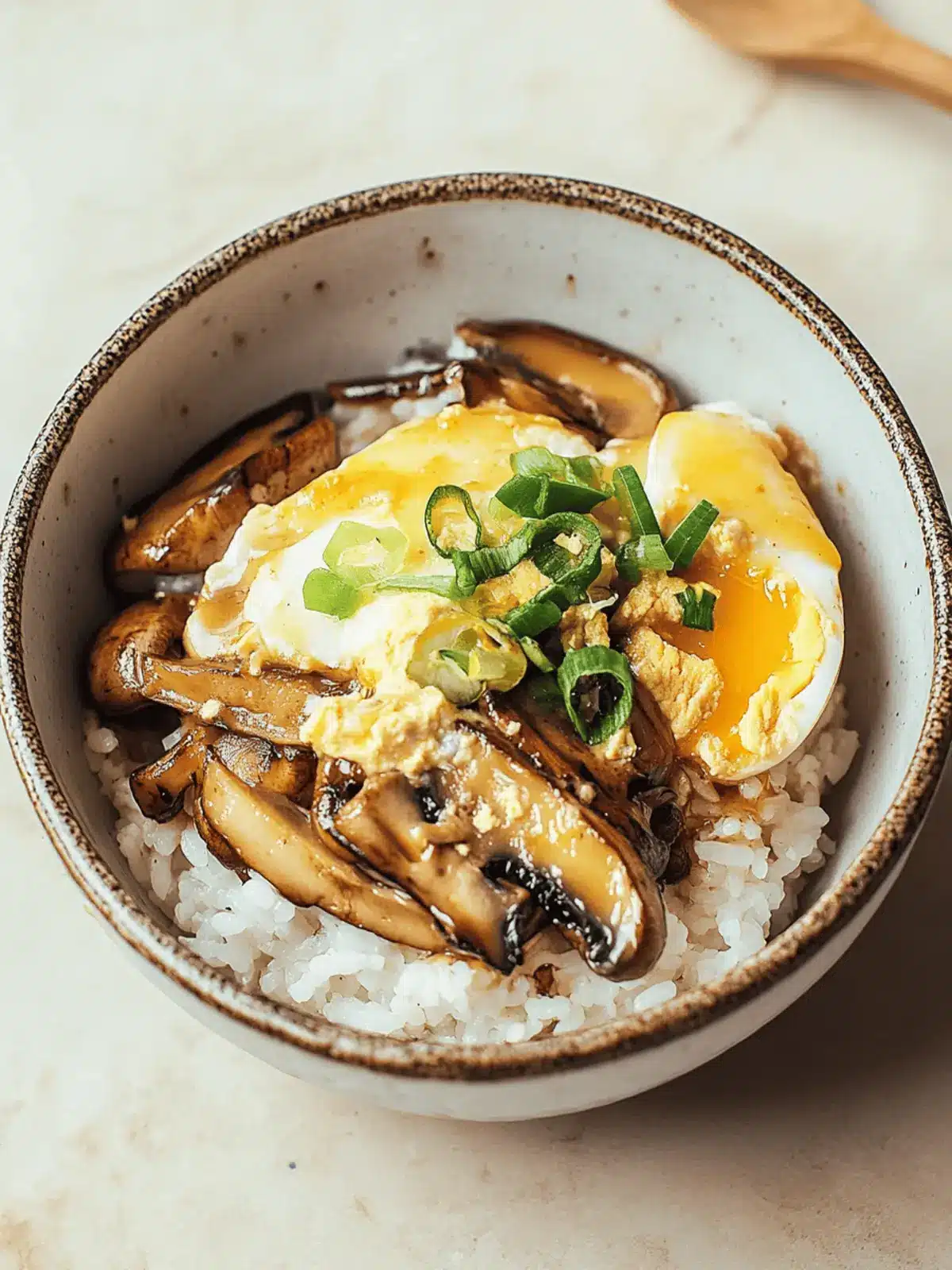 Mushroom and Egg Rice Bowl: Quick, Hearty Comfort Food Delight 2 Mushroom and Egg Rice Bowl