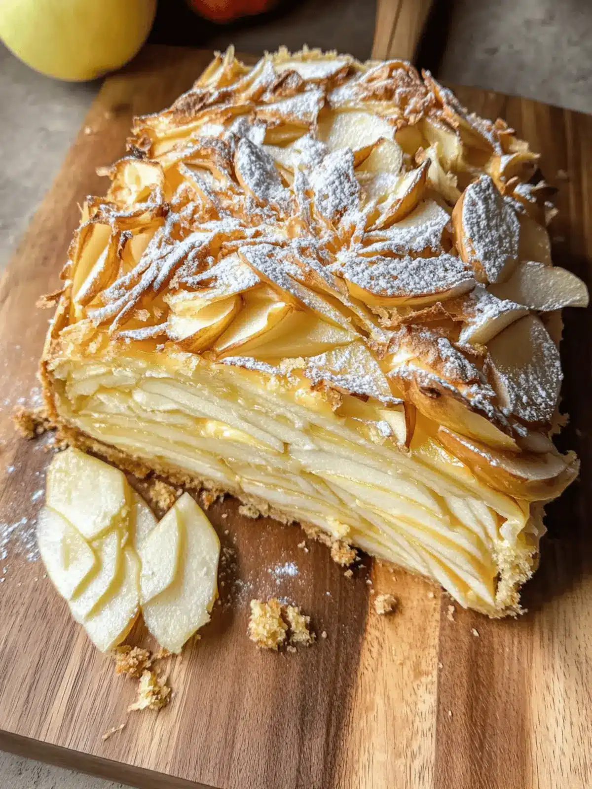 Invisible Apple Cake: A Surprising Custard-Like Delight 2 Invisible Apple Cake