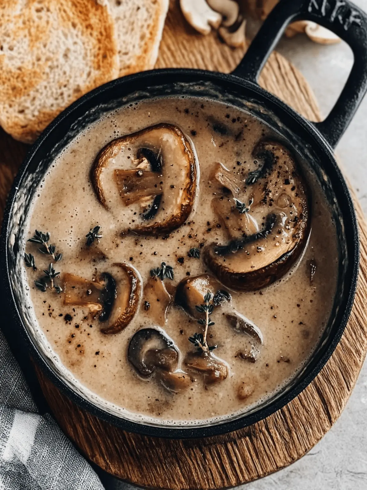 Cozy Mushroom Soup: A Creamy Hug in a Bowl for Cold Days 5 Cozy Mushroom Soup