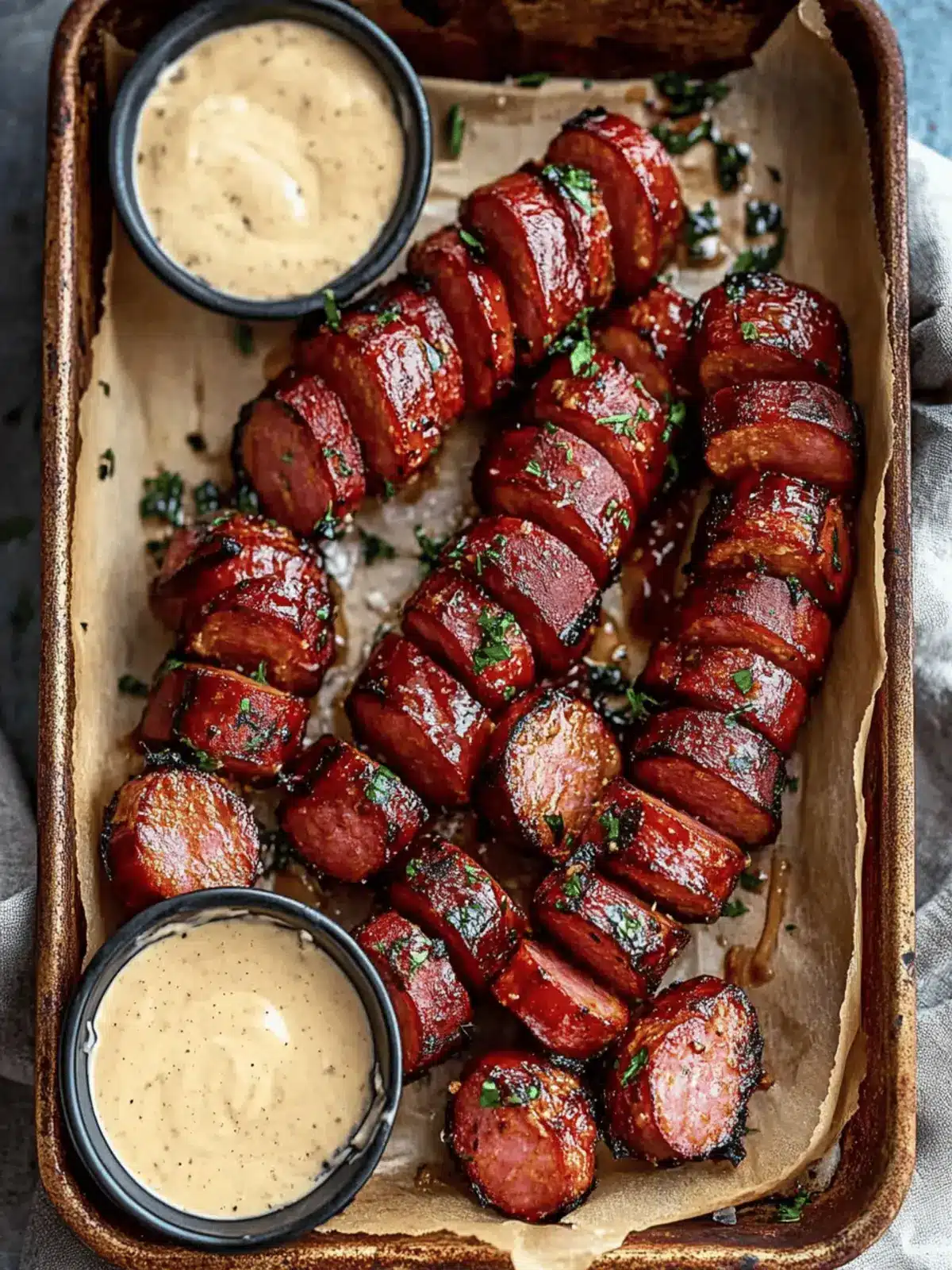 Mustard Hasselback Kielbasa Bites for Irresistible Flavor 4 Mustard Hasselback Kielbasa Bites