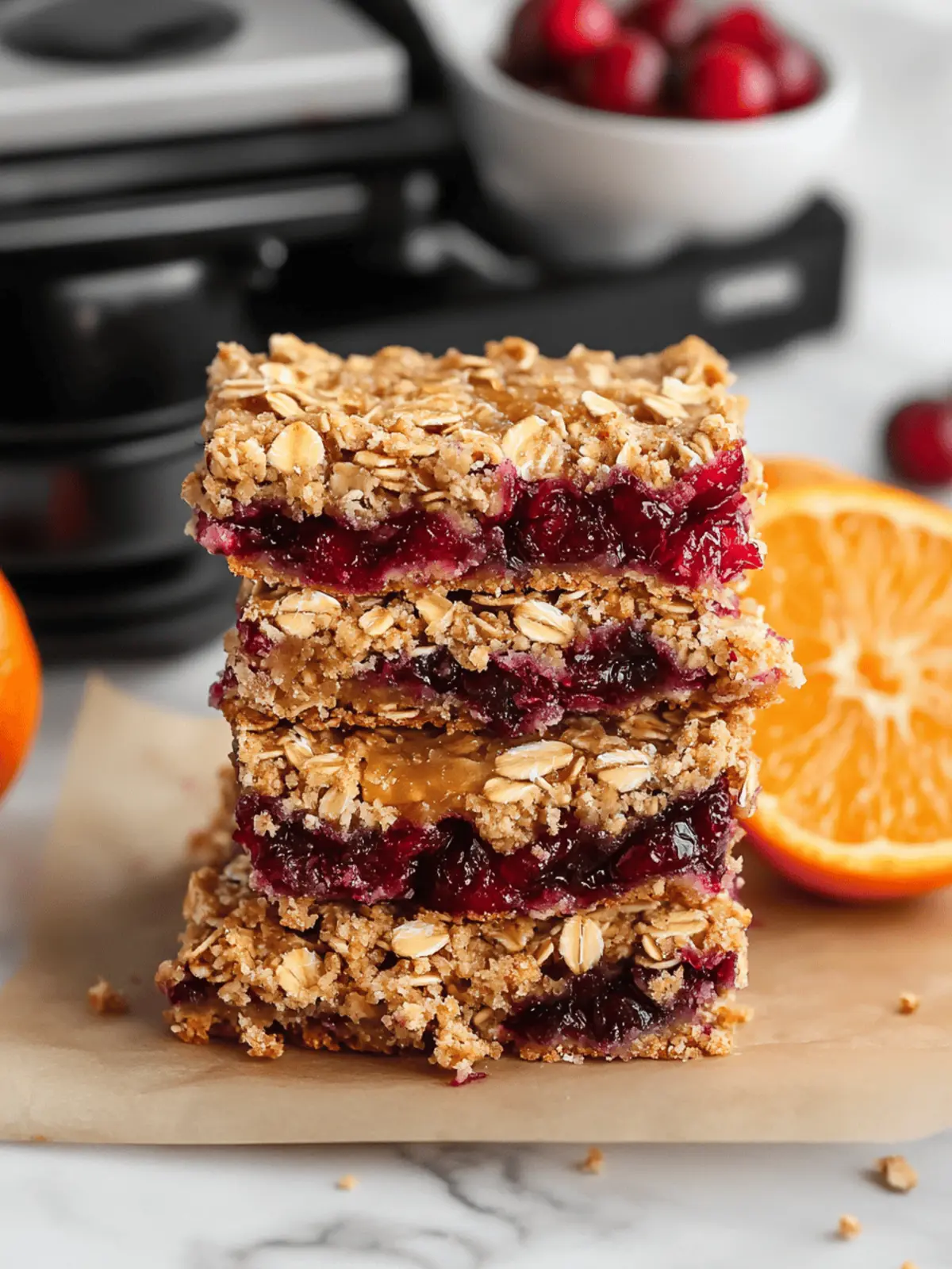 Irresistible Orange Cranberry Oat Bars with Browned Butter Recipe 5 Orange Cranberry Oat Bars with Browned Butter