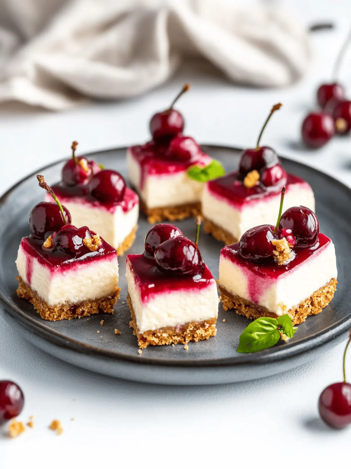 Vegan Cherry Cheesecake Bites That Will Wow Your Taste Buds 2 Cherry Cheesecake Bites