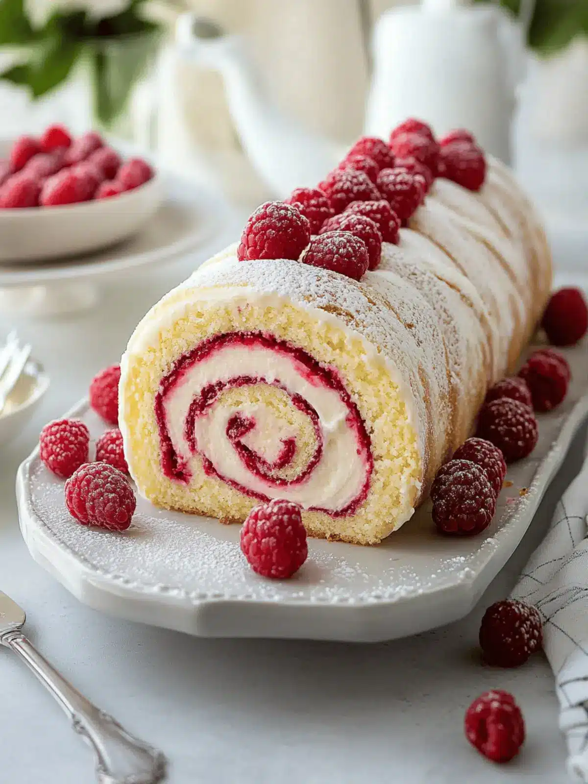 Raspberry White Chocolate Cake Roll: A Delightful Showstopper 4 Raspberry White Chocolate Cake Roll